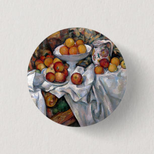 Still Life Oranges - Paul Cezanne Painting Art Button