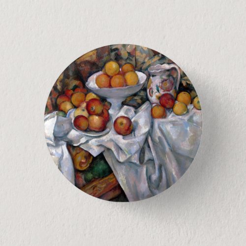 Still Life Oranges _ Paul Cezanne Painting Art  Button