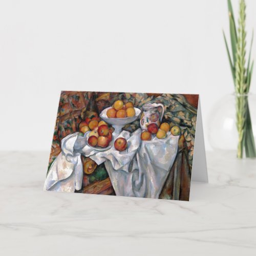 Still Life Oranges _ Paul Cezanne Painting Art Card