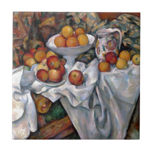 Still Life Oranges - Paul Cezanne Painting Art Ceramic Tile