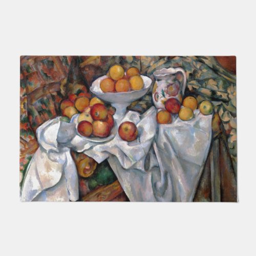 Still Life Oranges _ Paul Cezanne Painting Art Doormat