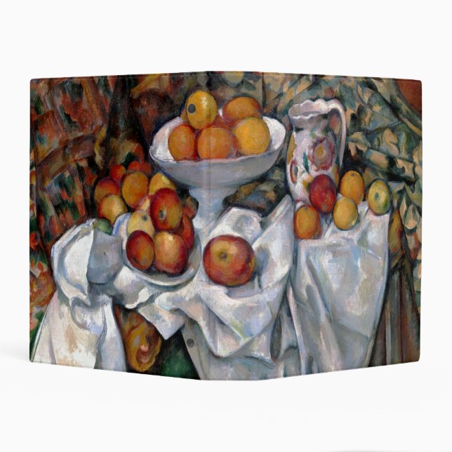 Still Life Oranges - Paul Cezanne Painting Art Mini Binder (Background)