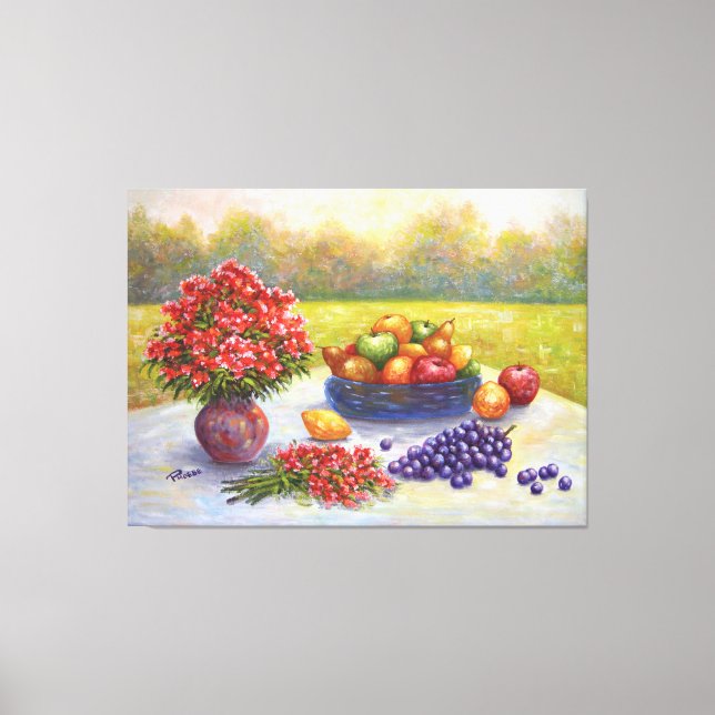 Still Life (Original Oil Painting) Canvas Print (Front)