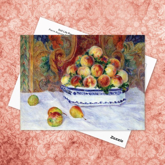 Still Life Peaches Pierre-Auguste Renoir  Postcard (Creator Uploaded)