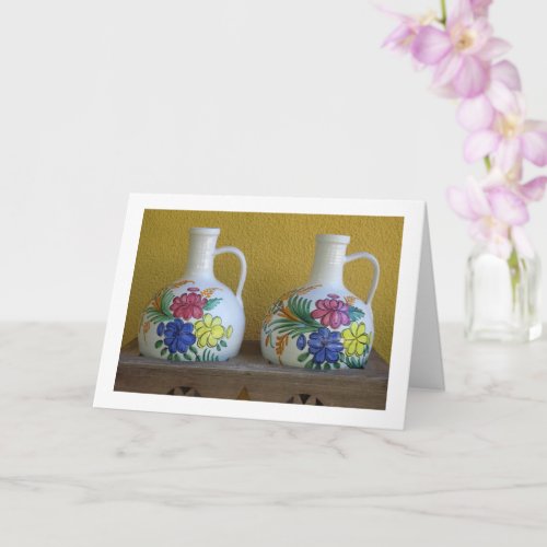 Still life Photography of Decorative Vases Card
