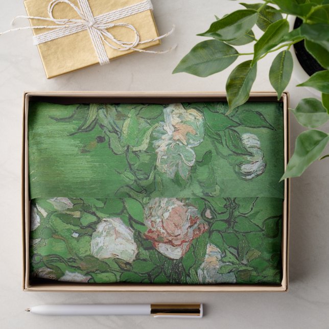 Still Life: Pink Roses by Vincent van Gogh Tissue Paper (Gift)