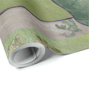 Still Life Pink Roses in a Vase by Van Gogh Wrapping Paper