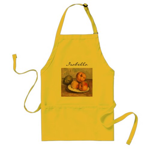 Still Life Quince Apples Pears by Paul Cezanne Adult Apron