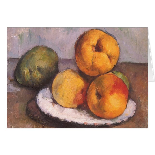 Still Life Quince, Apples, Pears by Paul Cezanne Cards (Front Horizontal)