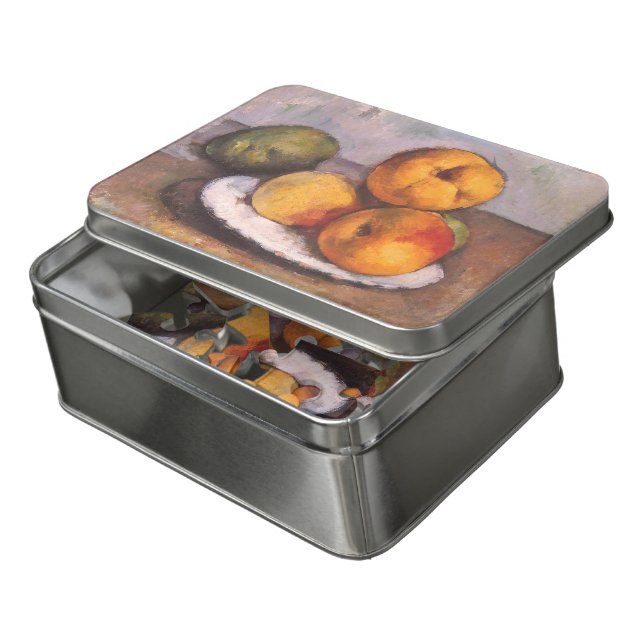 Still Life Quince, Apples, Pears by Paul Cezanne Jigsaw Puzzle (Lid Open)