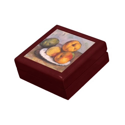 Still Life Quince Apples Pears by Paul Cezanne Keepsake Box
