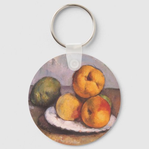 Still Life Quince Apples Pears by Paul Cezanne Keychain