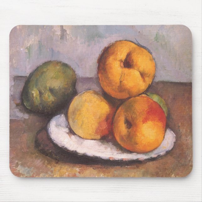 Still Life Quince, Apples, Pears by Paul Cezanne Mouse Pad (Front)