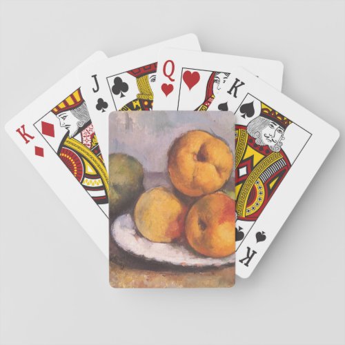 Still Life Quince Apples Pears by Paul Cezanne Poker Cards