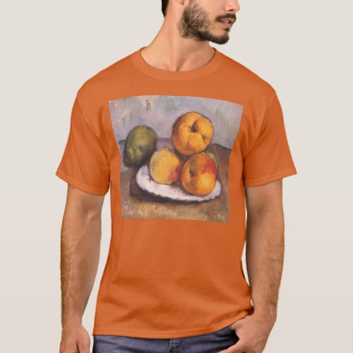 Still Life Quince Apples Pears by Paul Cezanne T_Shirt