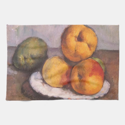 Still Life Quince Apples Pears by Paul Cezanne Towel