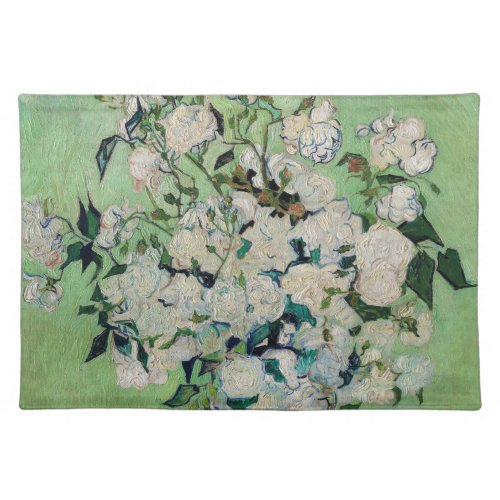 Still Life Roses in a Vase by Vincent van Gogh Cloth Placemat