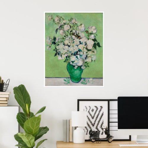 Still Life Roses in a Vase by Vincent van Gogh Poster