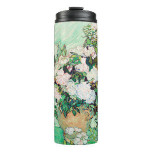 Still Life Roses in a Vase by Vincent van Gogh Thermal Tumbler