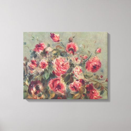 Still Life Roses of Vargemont  Renoir Canvas Print
