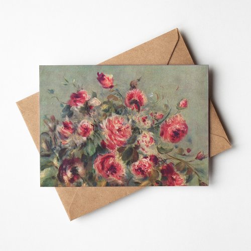 Still Life Roses of Vargemont  Renoir Card