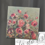 Still Life, Roses of Vargemont | Renoir Magnet<br><div class="desc">Still Life,  Roses of Vargemont (1882) by French Impressionist artist Pierre-Auguste Renoir. The fine art painting depicts an abstract impressionist still life of roses. 

Use the design tools to add custom text or personalize the image.</div>