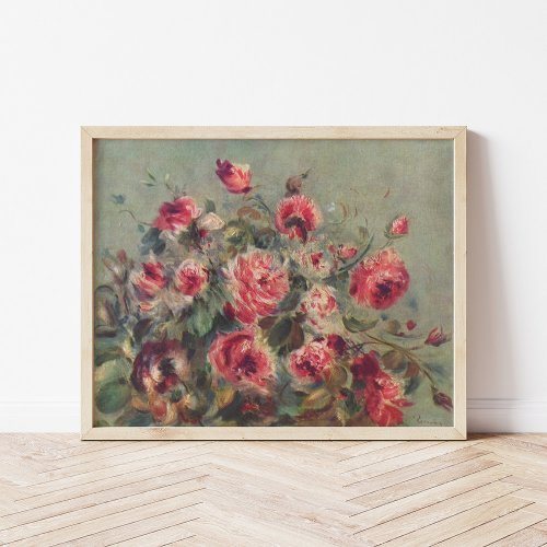 Still Life Roses of Vargemont  Renoir Poster