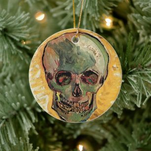 Still Life Skull by Vincent van Gogh Ceramic Ornament