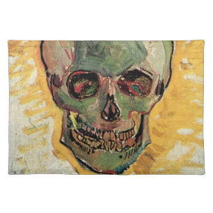 Still Life Skull by Vincent van Gogh Cloth Placemat