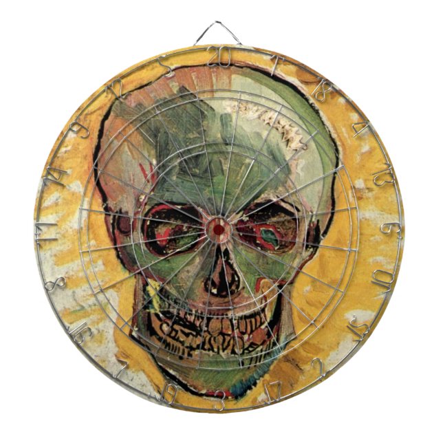 Still Life Skull by Vincent van Gogh Dart Board (Front)