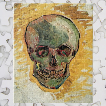 Still Life Skull By Vincent Van Gogh Jigsaw Puzzle by VanGogh_Gallery at Zazzle