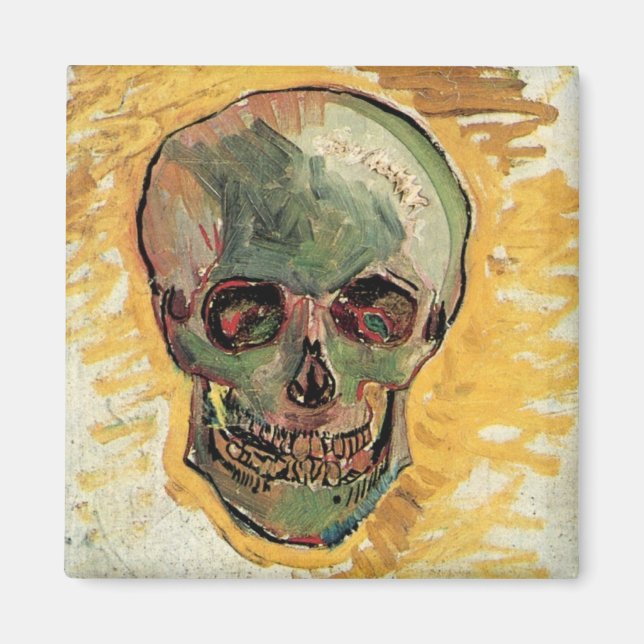 Still Life Skull by Vincent van Gogh Magnet (Front)