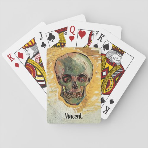 Still Life Skull by Vincent van Gogh Poker Cards