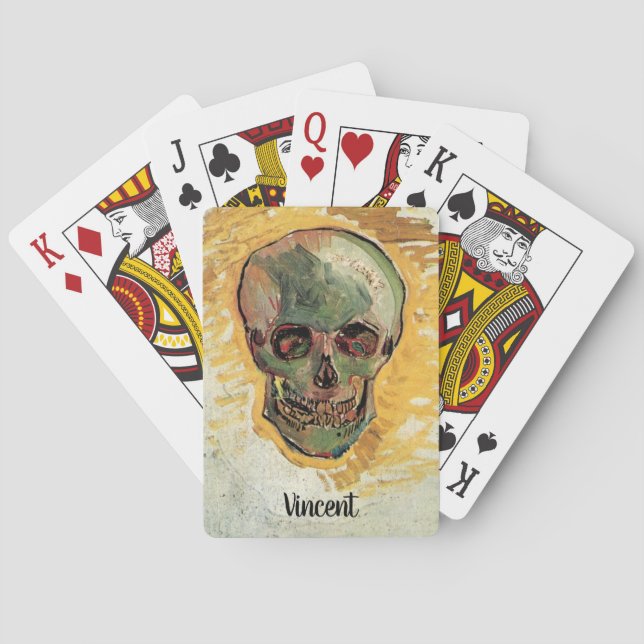 Still Life Skull by Vincent van Gogh Poker Cards (Back)