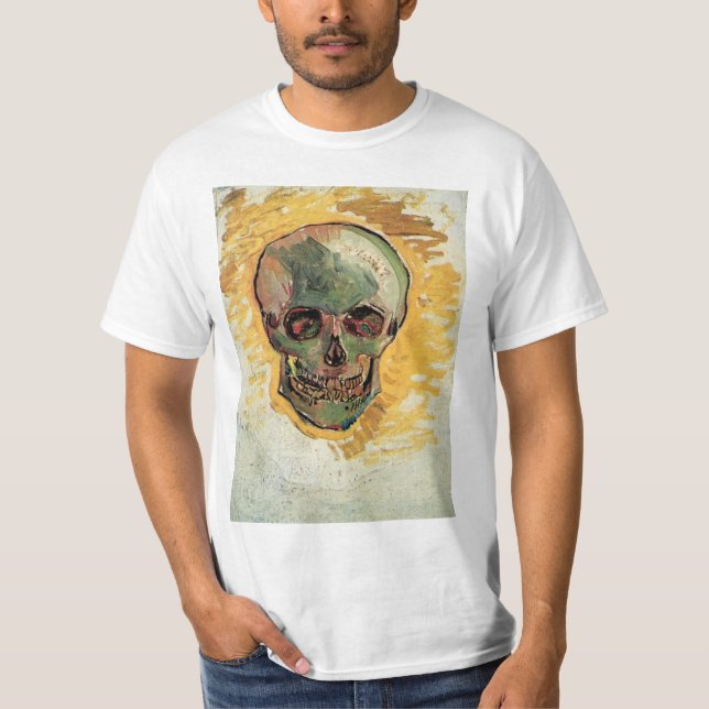 Still Life Skull by Vincent van Gogh T-Shirt (Front)