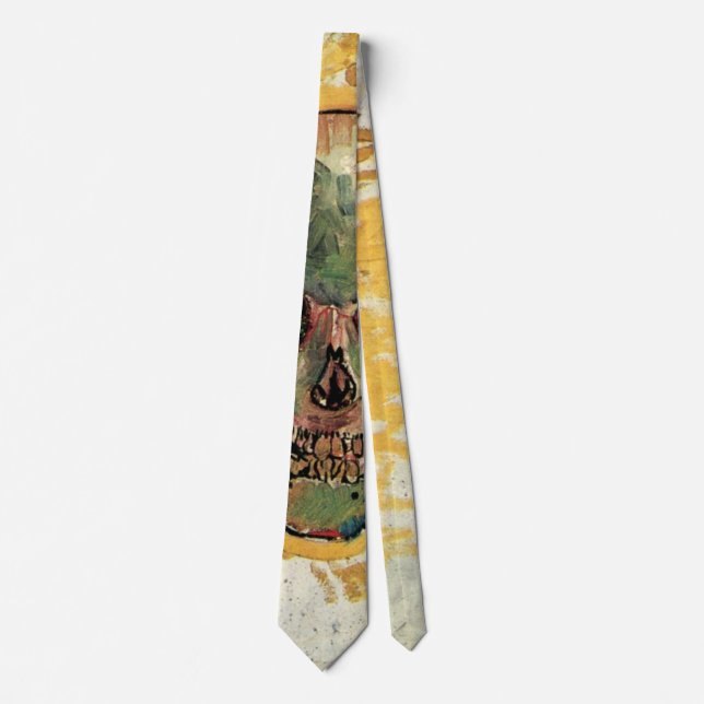 Still Life Skull by Vincent van Gogh Tie (Front)