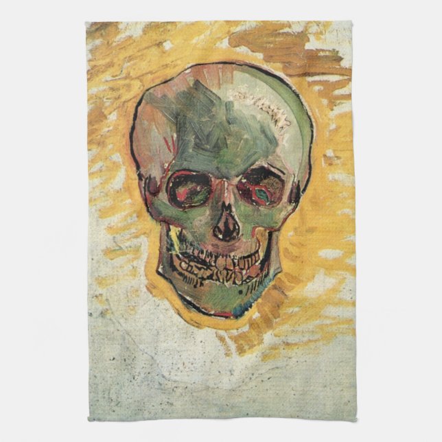 Still Life Skull by Vincent van Gogh Towel (Vertical)