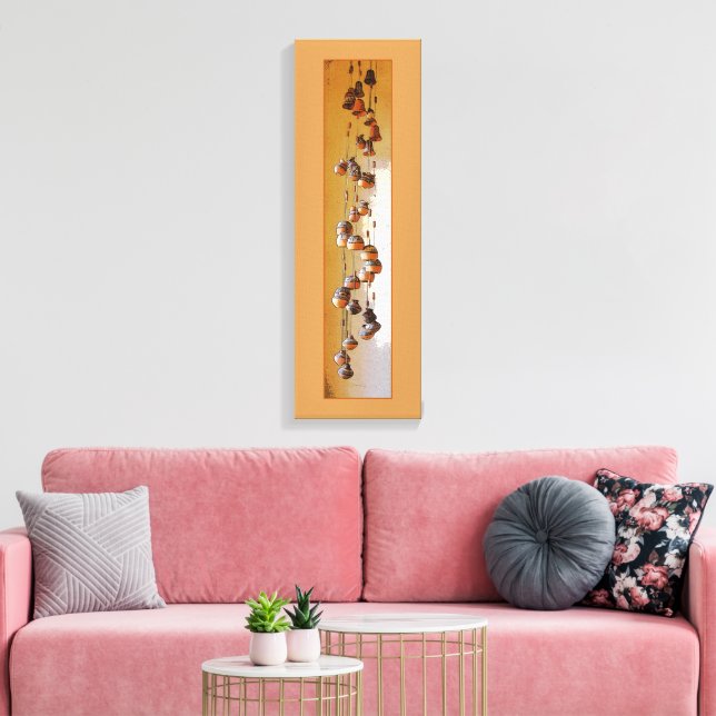 Still Life Southwest Style Terra Cotta Wind Chime Canvas Print (Insitu(LivingRoom))