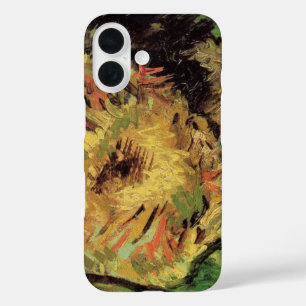 Still Life Two Cut Sunflowers by Vincent van Gogh iPhone 16 Case
