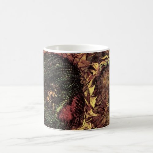 Still Life Two Cut Sunflowers by Vincent van Gogh Coffee Mug