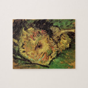 Still Life Two Cut Sunflowers by Vincent van Gogh Jigsaw Puzzle