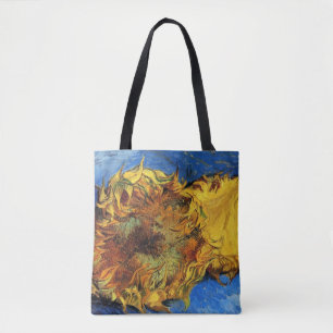 Still Life Two Cut Sunflowers by Vincent van Gogh Tote Bag