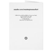 Still Life Vase Rose-Mallows Van Gogh Fine Art (Back)