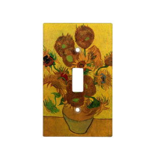 Still Life Vase w 15 Sunflowers Vincent van Gogh Light Switch Cover