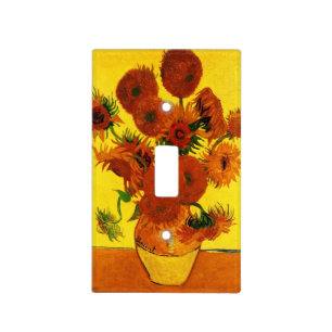 Still Life Vase w 15 Sunflowers Vincent van Gogh Light Switch Cover