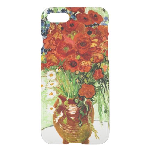 Still Life Vase with Daisies and Poppies 1890 iPhone SE87 Case