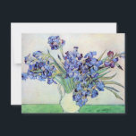 Still Life Vase with Irises by Vincent van Gogh<br><div class="desc">Still Life: Vase with Irises by Vincent van Gogh is a vintage fine art post impressionism still life floral nature painting. A bouquet of lavender bearded iris flowers from a spring garden. The vase is shaped like a pitcher and full of love and romance purple blooms. About the artist: Vincent...</div>