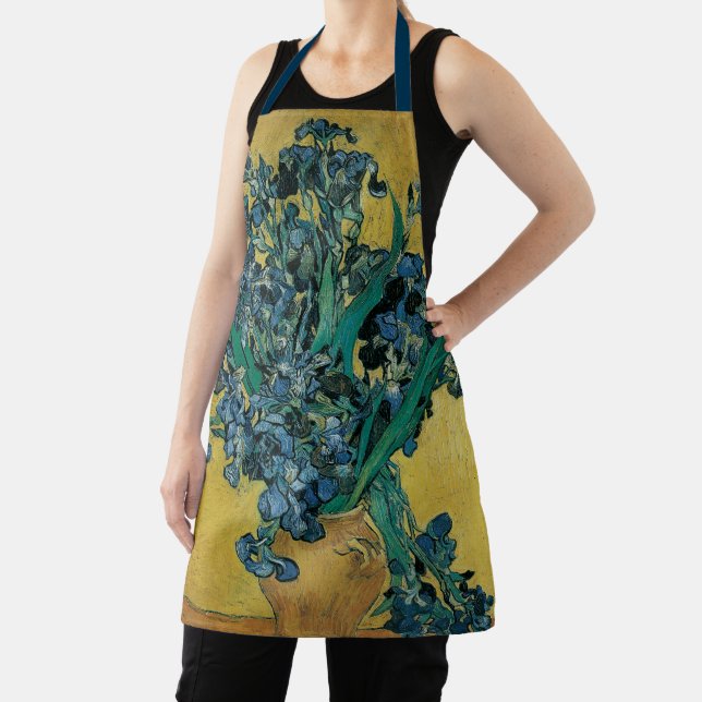 Still Life Vase with Irises by Vincent van Gogh Apron (Insitu)
