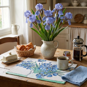 Still Life Vase with Irises by Vincent van Gogh Cloth Placemat