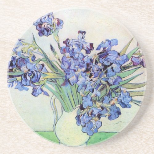 Still Life Vase with Irises by Vincent van Gogh Coaster